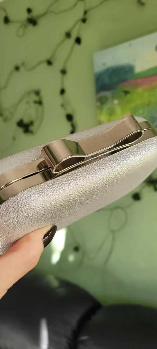 Silver Clutch Bag - Image 4