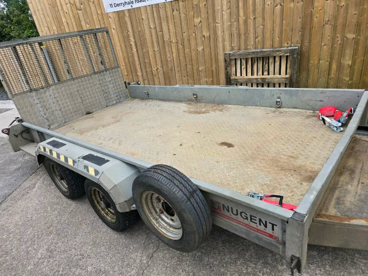12x6 nugent plant trailer twin axle ally floor led - Image 3