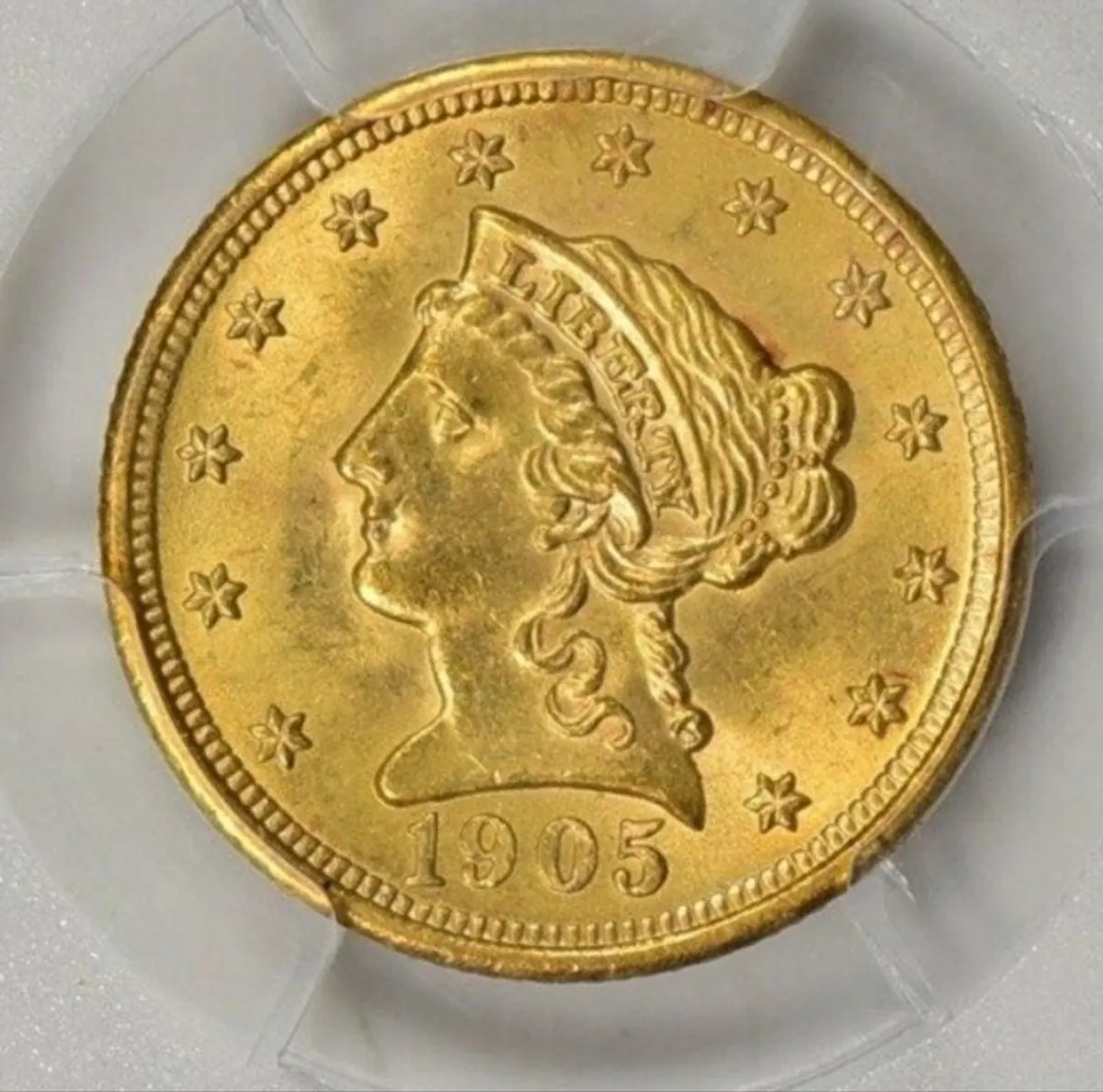 1905 Liberty Gold Quarter Eagle PCGS MS62 - Image 1