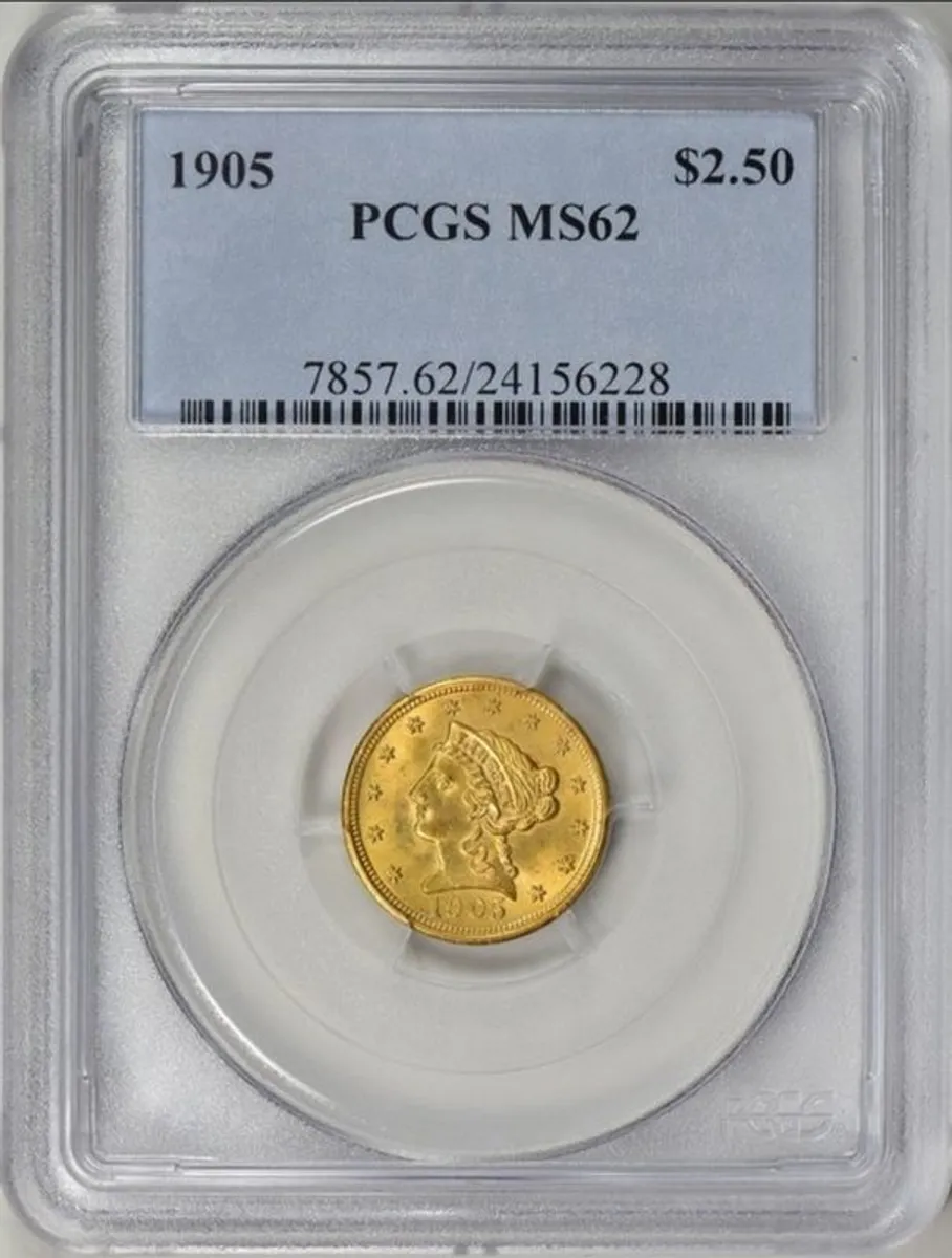 1905 Liberty Gold Quarter Eagle PCGS MS62 - Image 2
