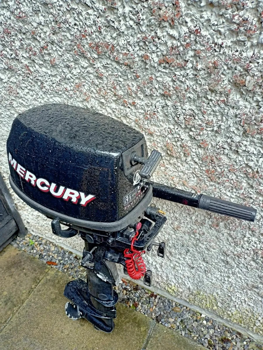 5HP 4 stroke short shaft Mercury outboard  w 12L t - Image 4