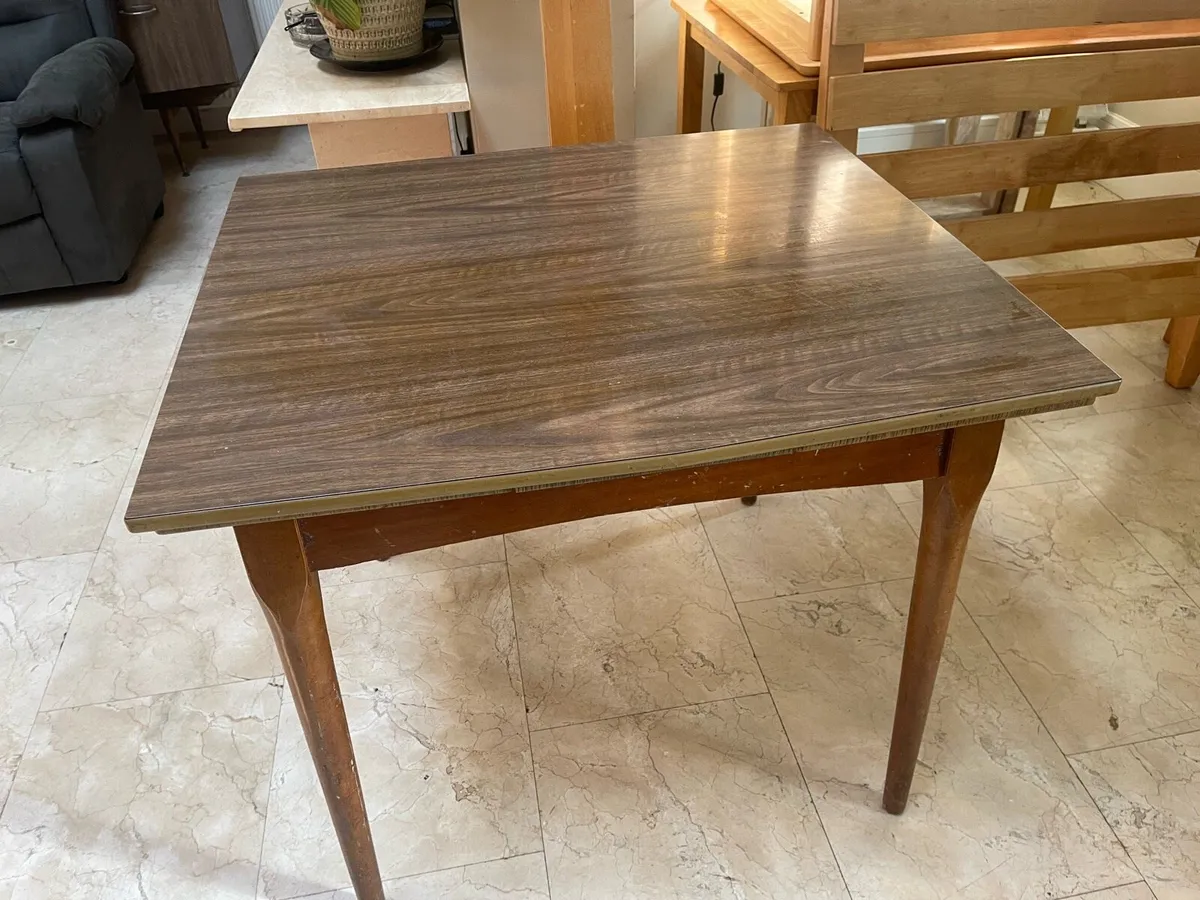 Fabulous Vintage Kitchen Extendable Table & Chair - Image 3