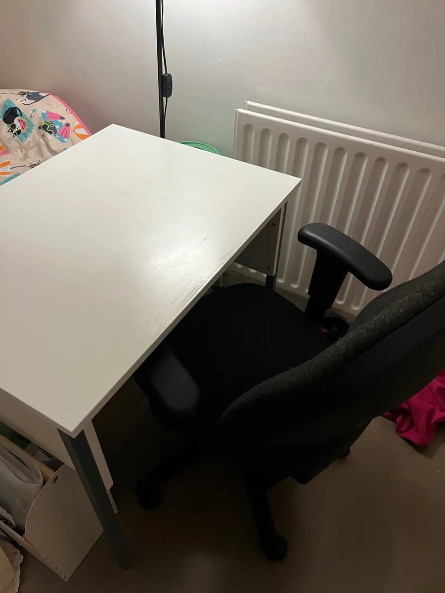 Home office desk & chair - Image 1