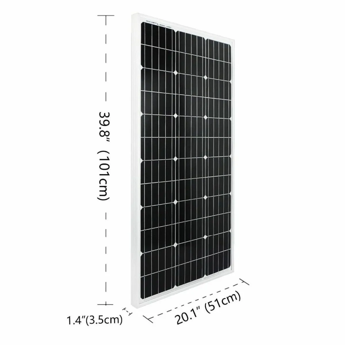 12V 100W solar panel kit for shed lighting - Image 4