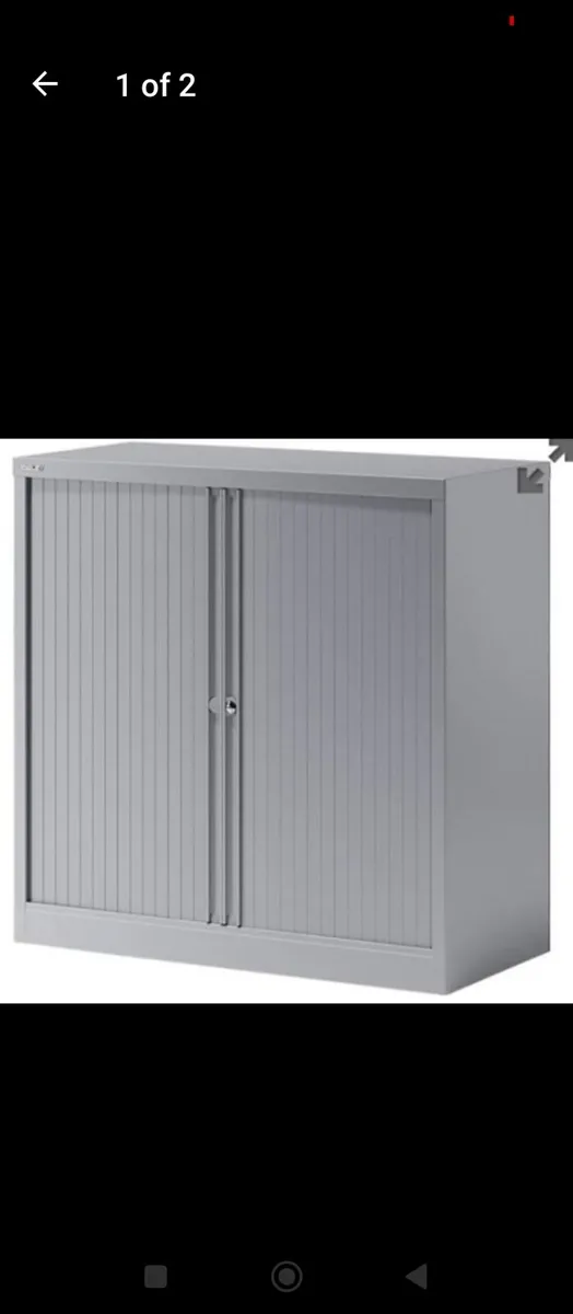 Metal Tambour Cabinet - Image 1