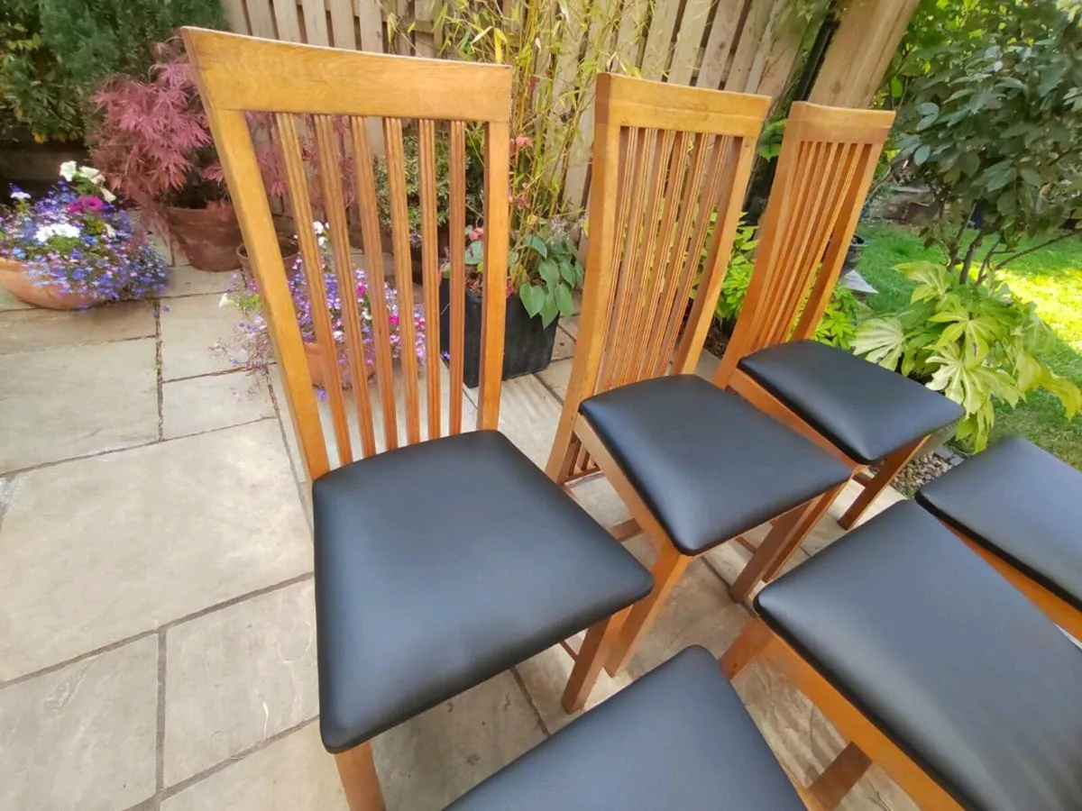6 kitchen dining chairs - Image 1