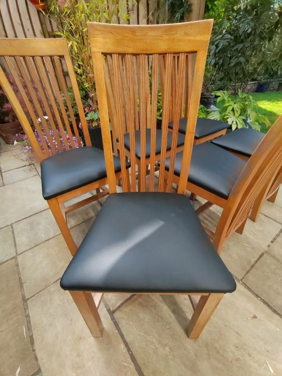6 kitchen dining chairs - Image 4