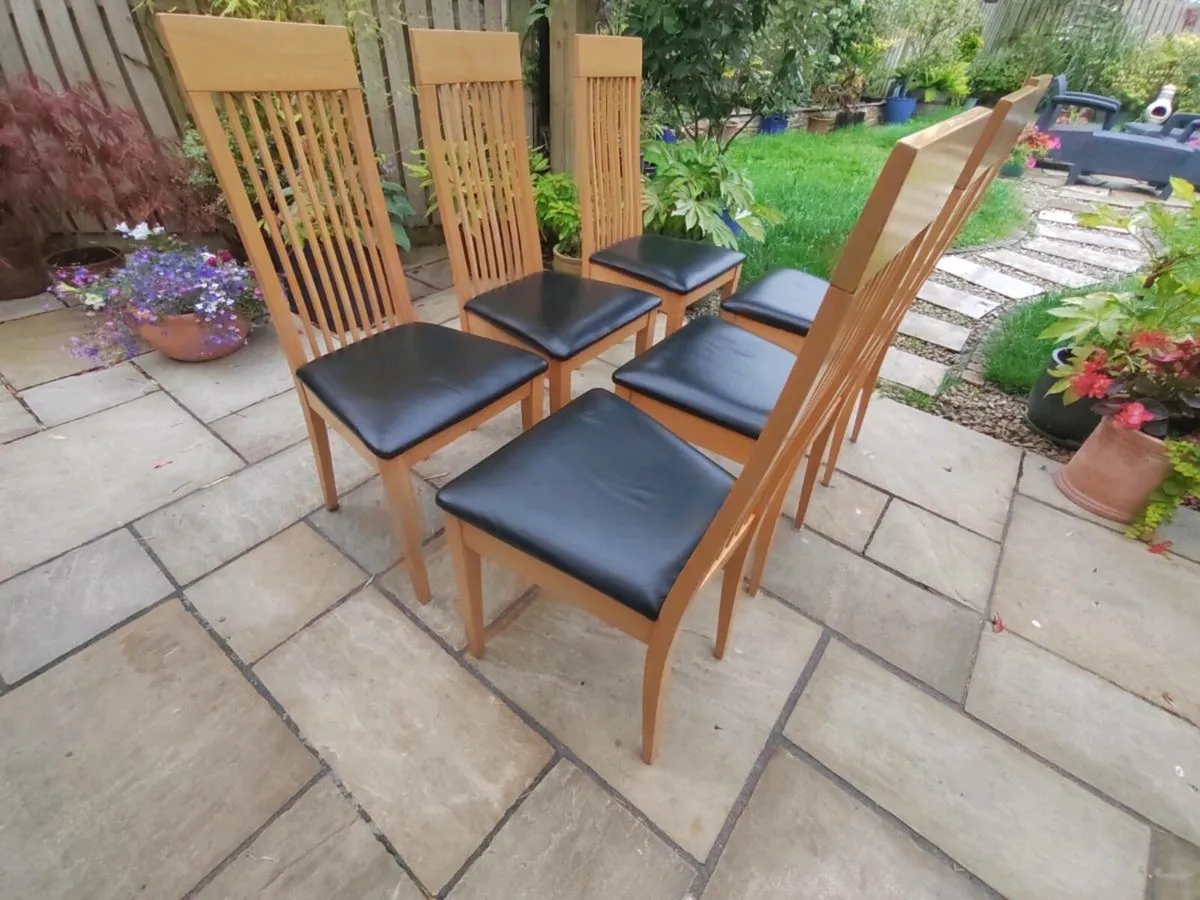 6 kitchen dining chairs - Image 1