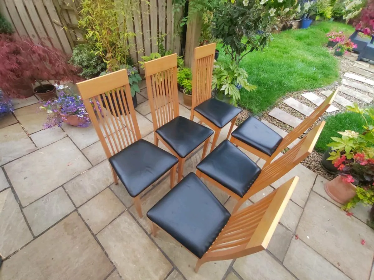 6 kitchen dining chairs - Image 3