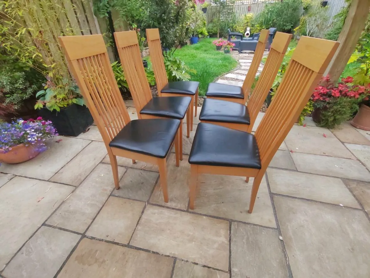 6 kitchen dining chairs - Image 4