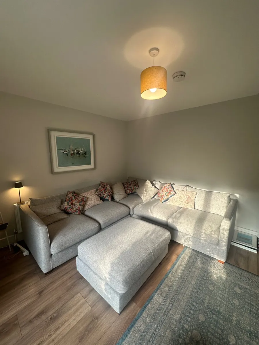 Faye Corner Sofa + Footstool – < 1 Year Old - Image 1
