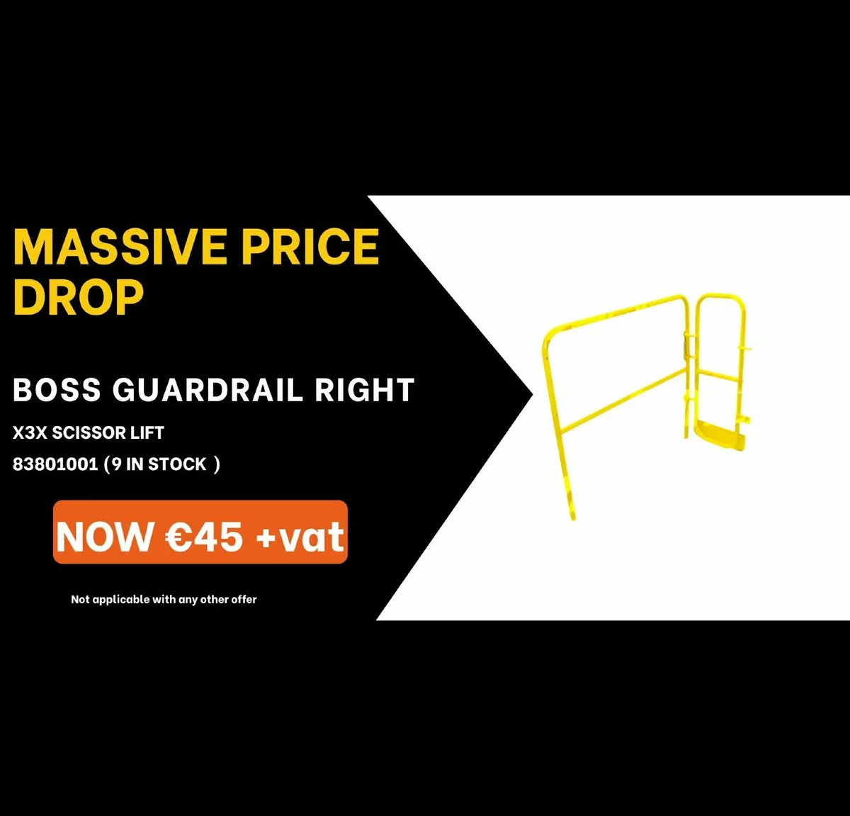 Youngman Boss Guardrail right - Scissor Lift