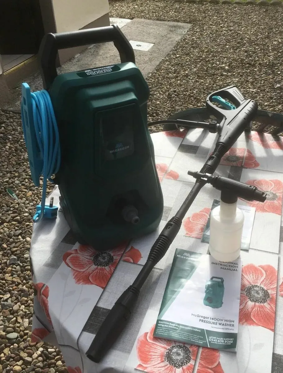 McGregor 1400 Watt Pressure Washer, Used Once Only - Image 2