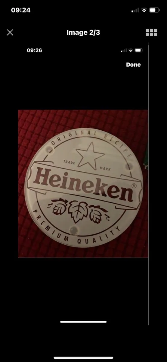 New- Heineken Glass Coaster Set - Image 2
