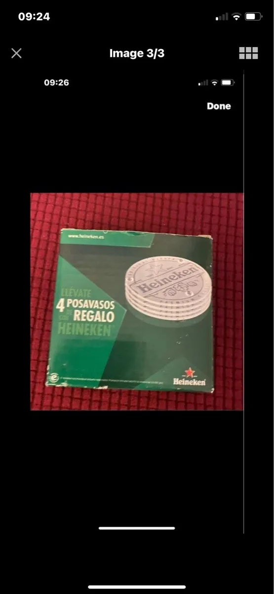 New- Heineken Glass Coaster Set - Image 3