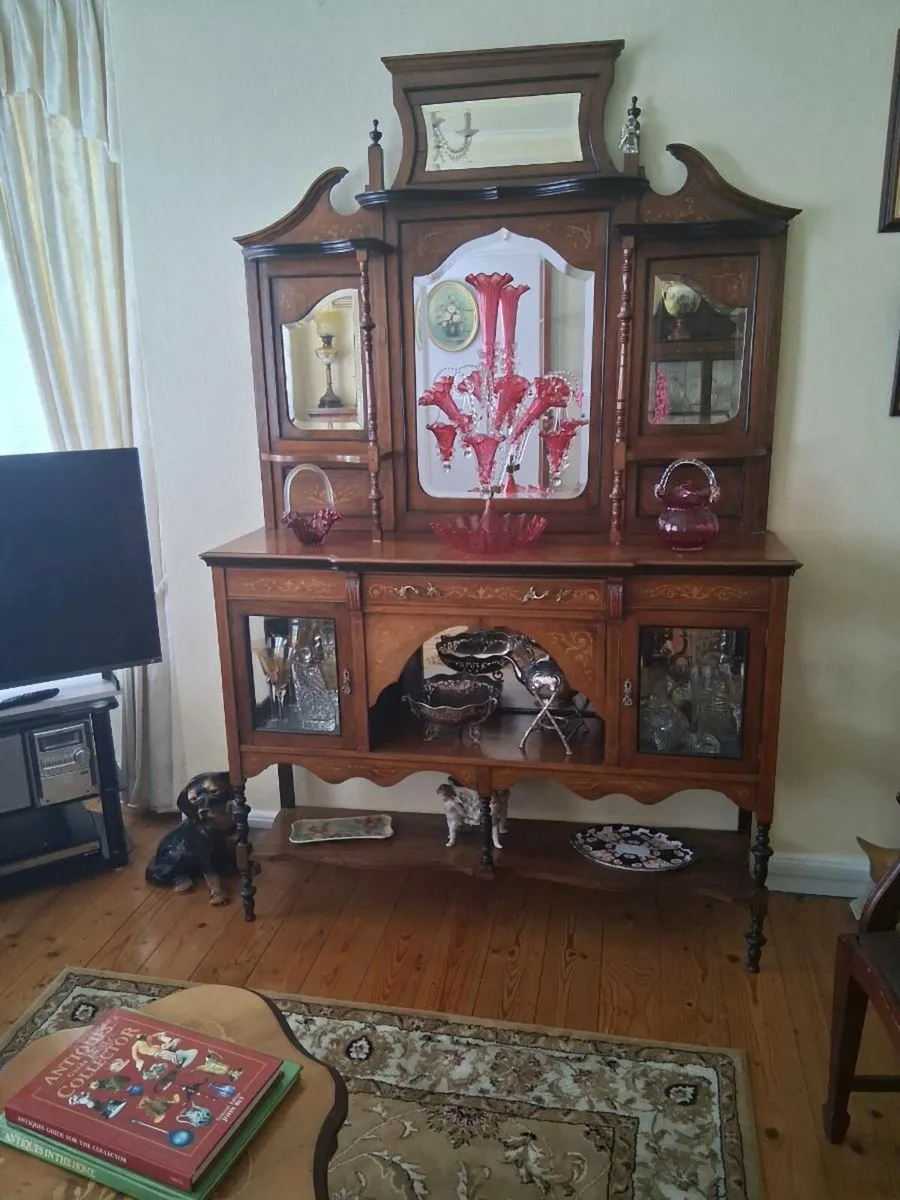Antique sideboard/display cabinet - Image 2