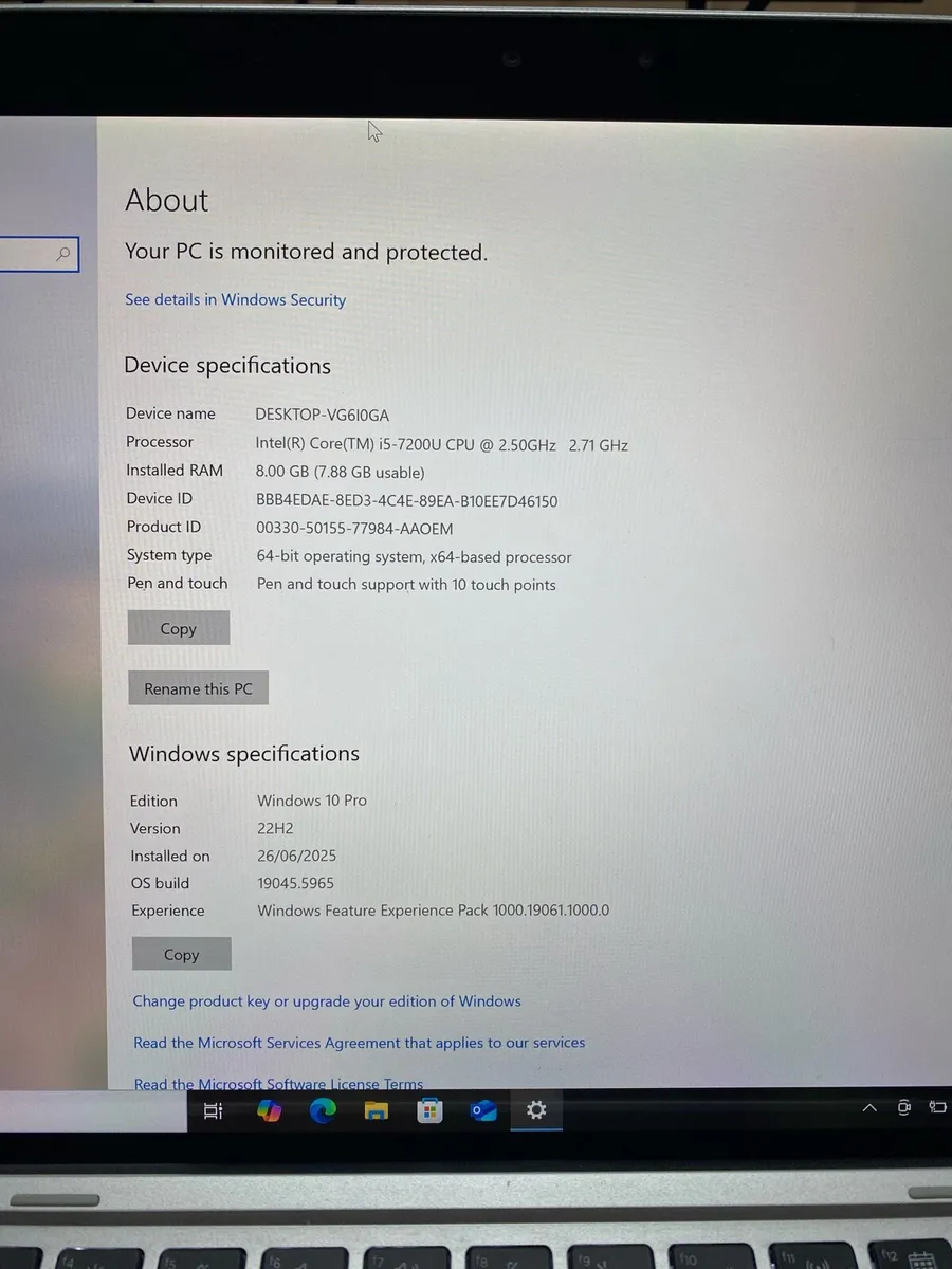 Hp 2n1 Touch i5 8-256 win 10 - Image 4