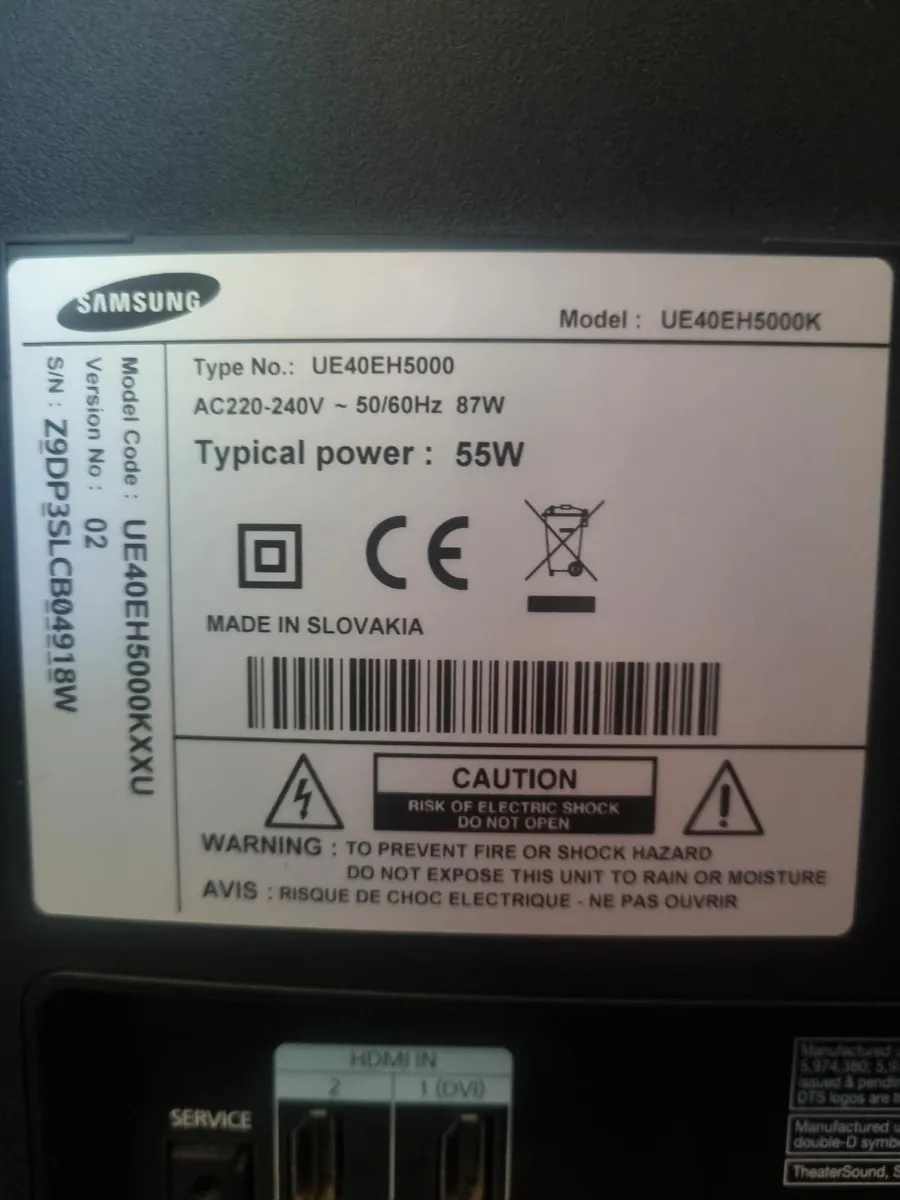 Samsung 40" flat screen tv - Image 4