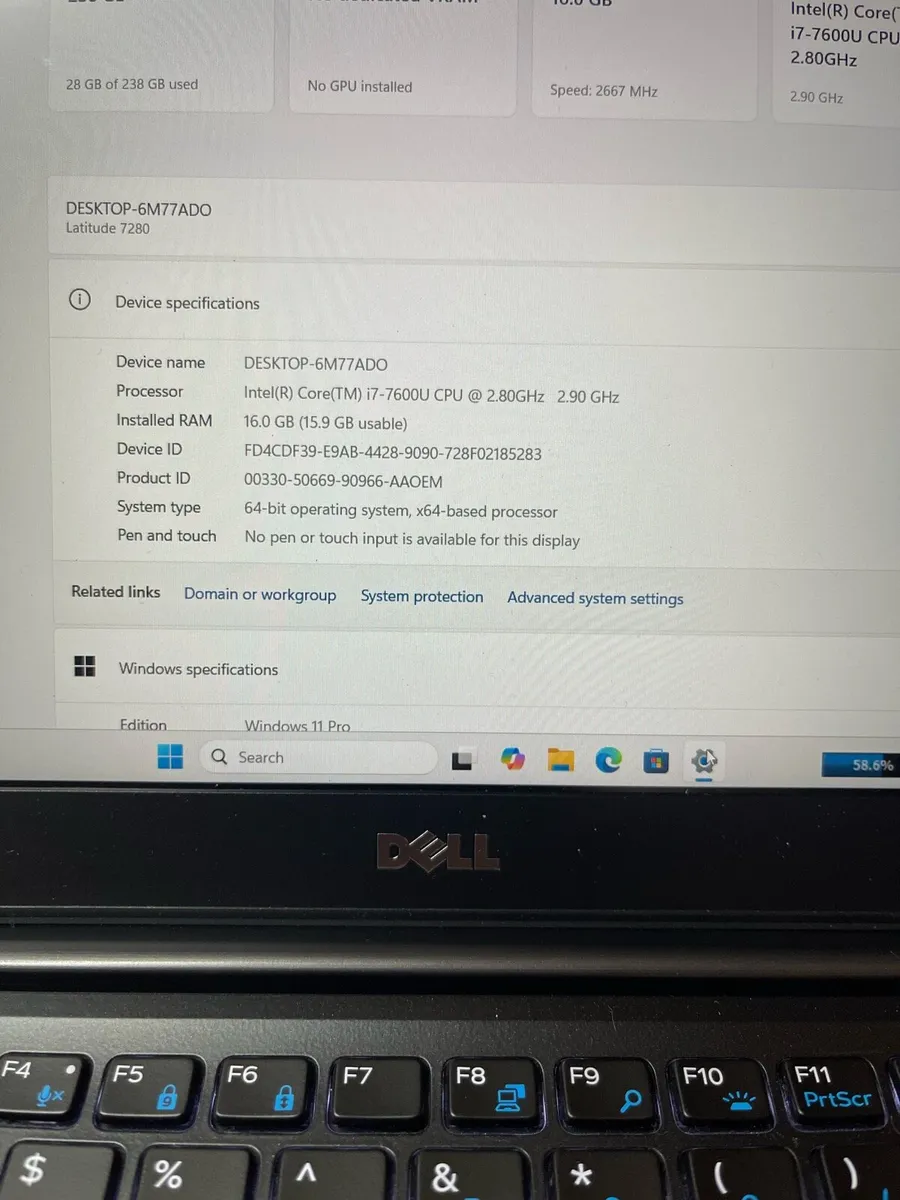 Dell i7 pro 16-256 win 11 pro - Image 4
