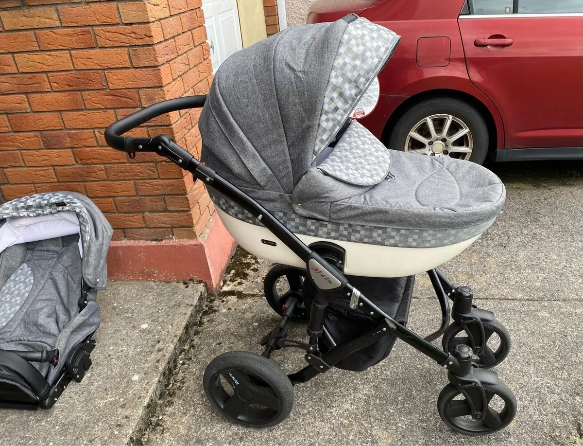 Mila Kunert Professional 3in1 pram buggy +car seat - Image 4