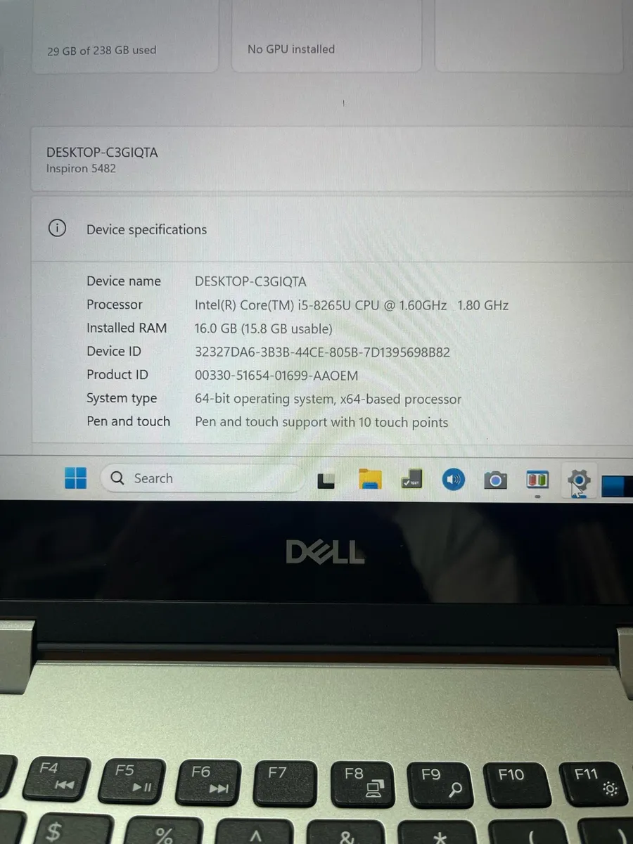 Dell 2n1 Touch i5 16-256 win 11 - Image 4