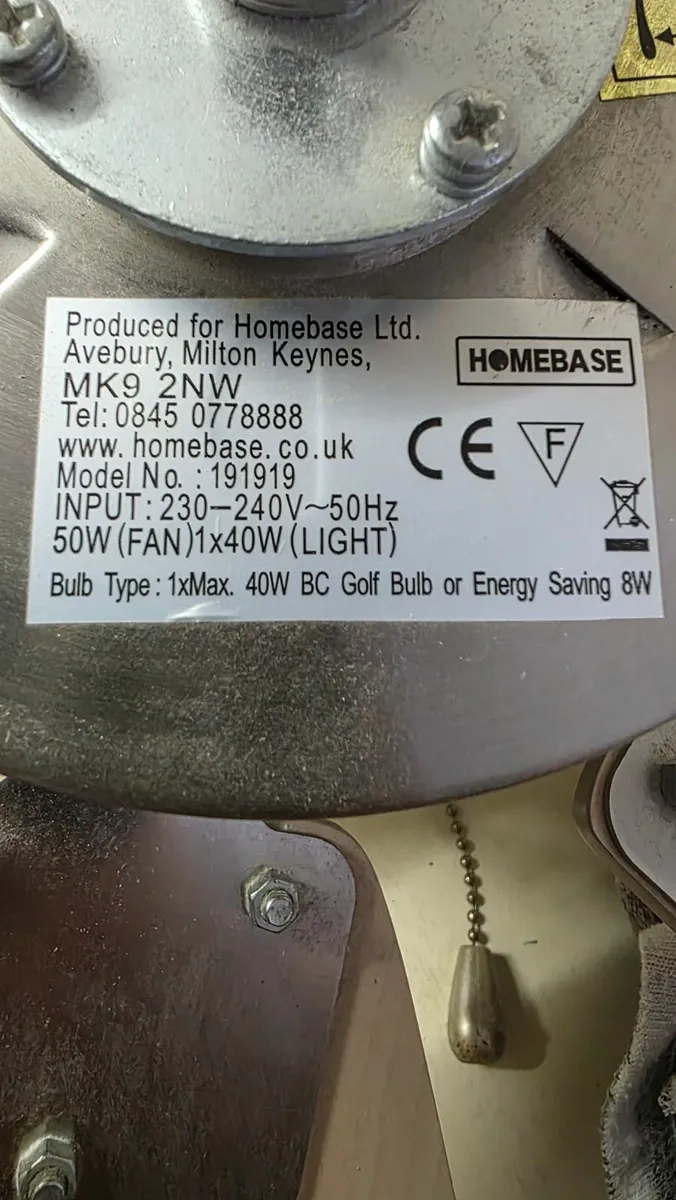 Ceiling fan/light - Image 3