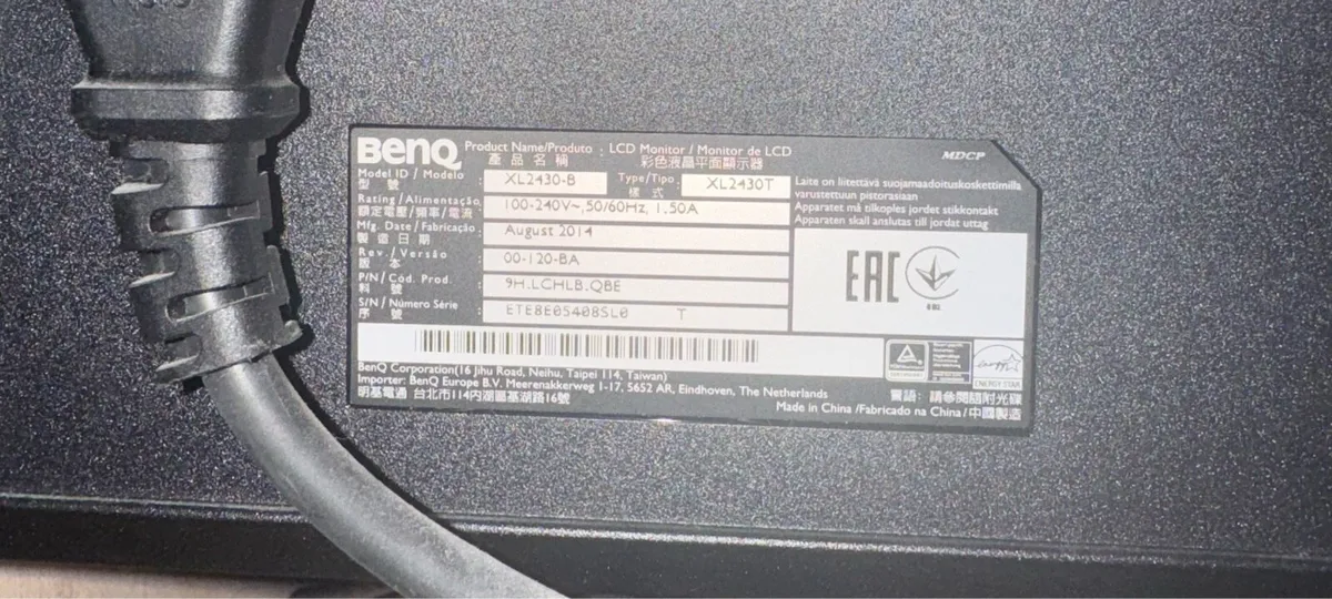 24" Benq Zowie Xl2430 - Image 2