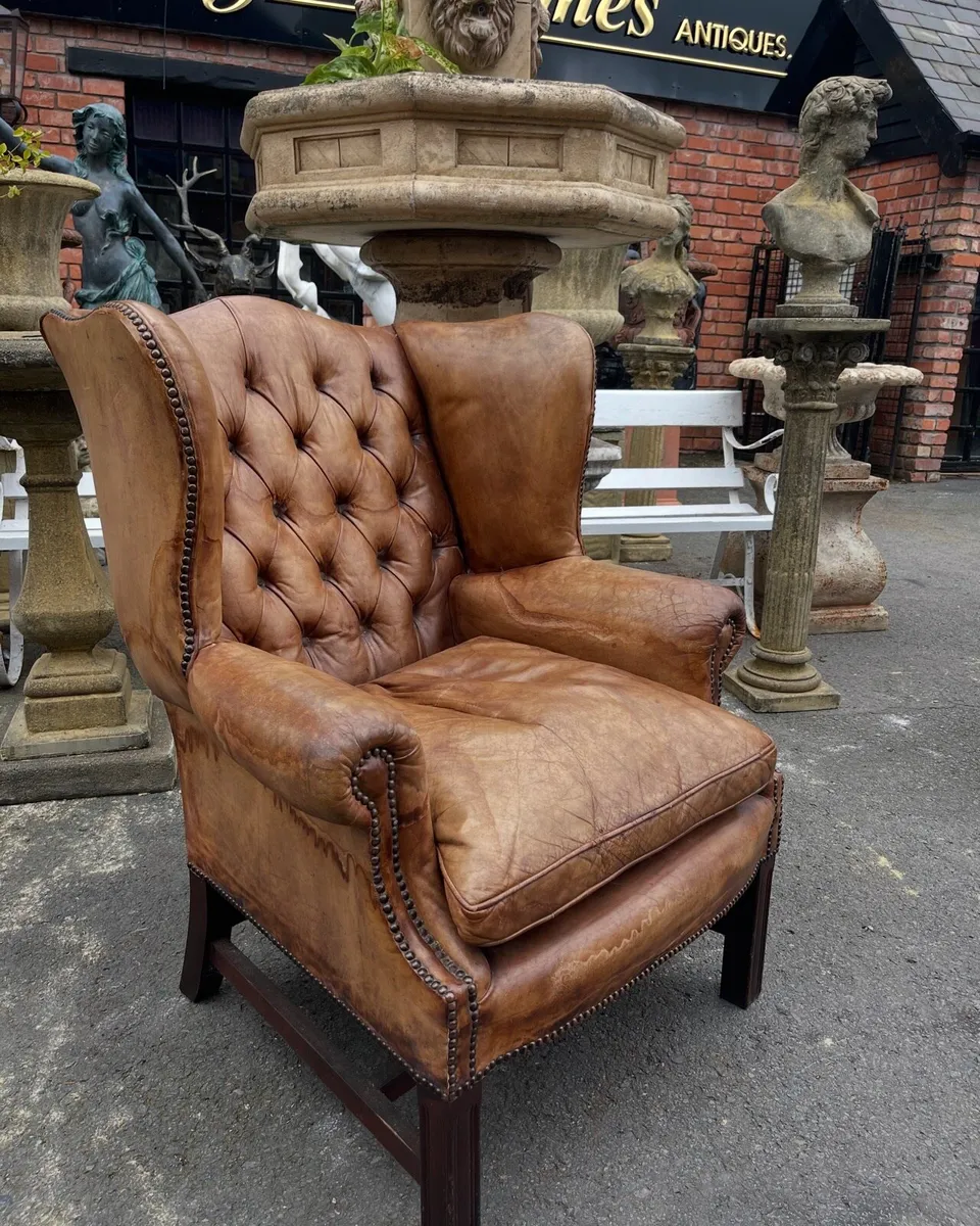 Original hand dyed chesterfield chair - Image 2
