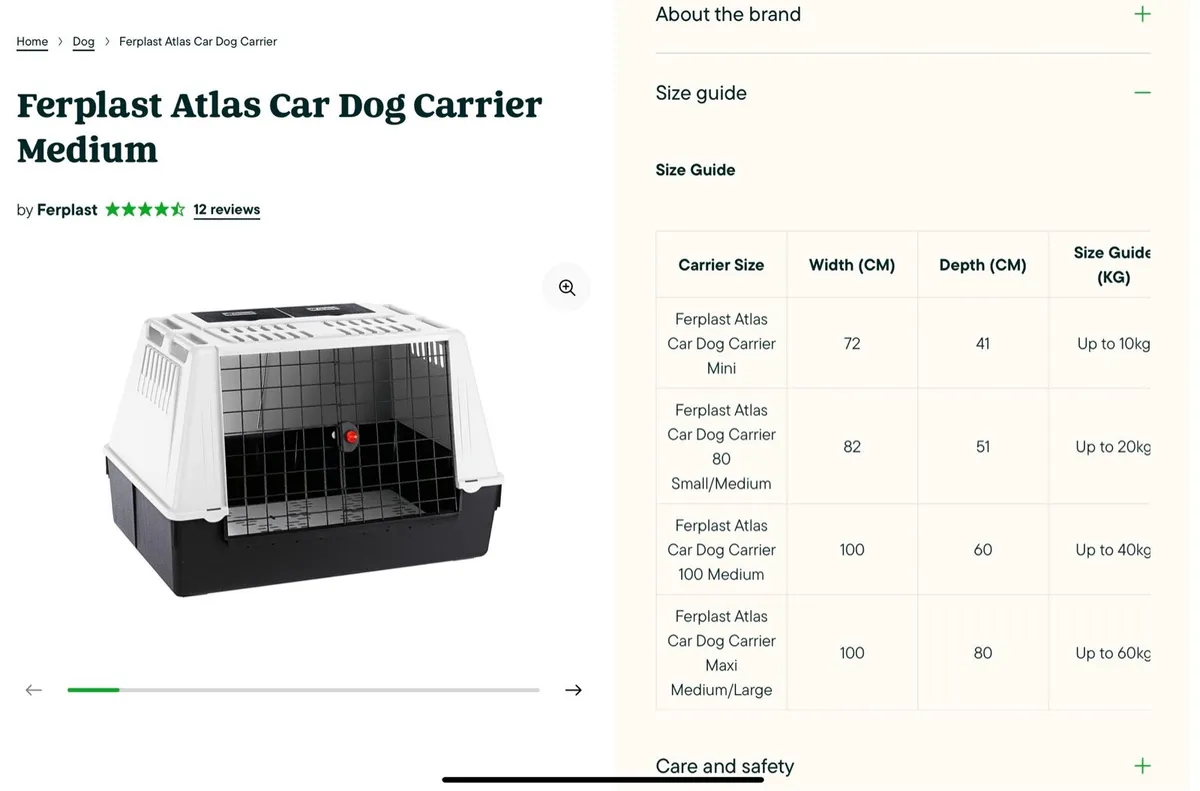 Ferplast Atlas 100 Dog Crate - Image 1