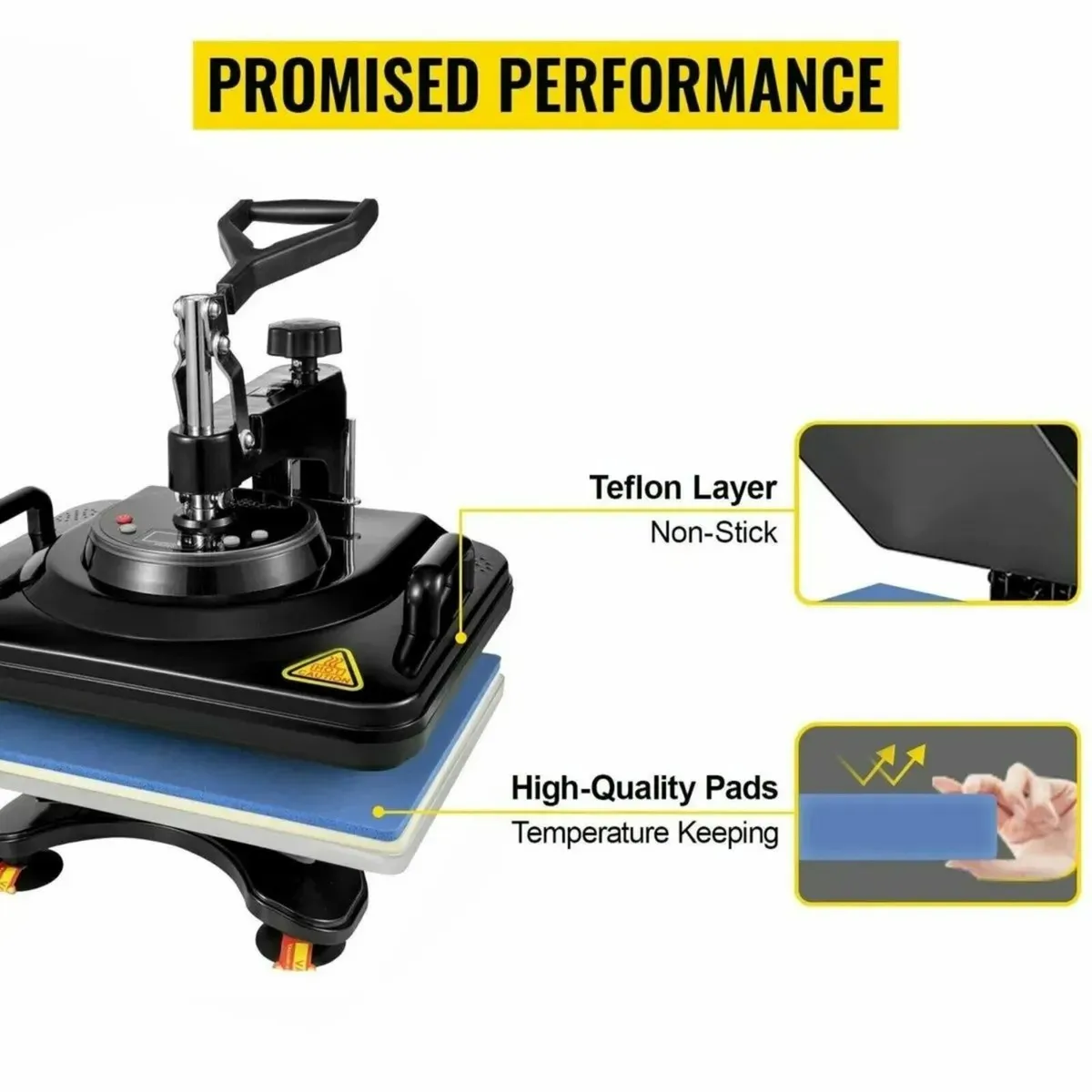 Heat Press Machine 5-in-1 Black 15x12 Printer - Image 4
