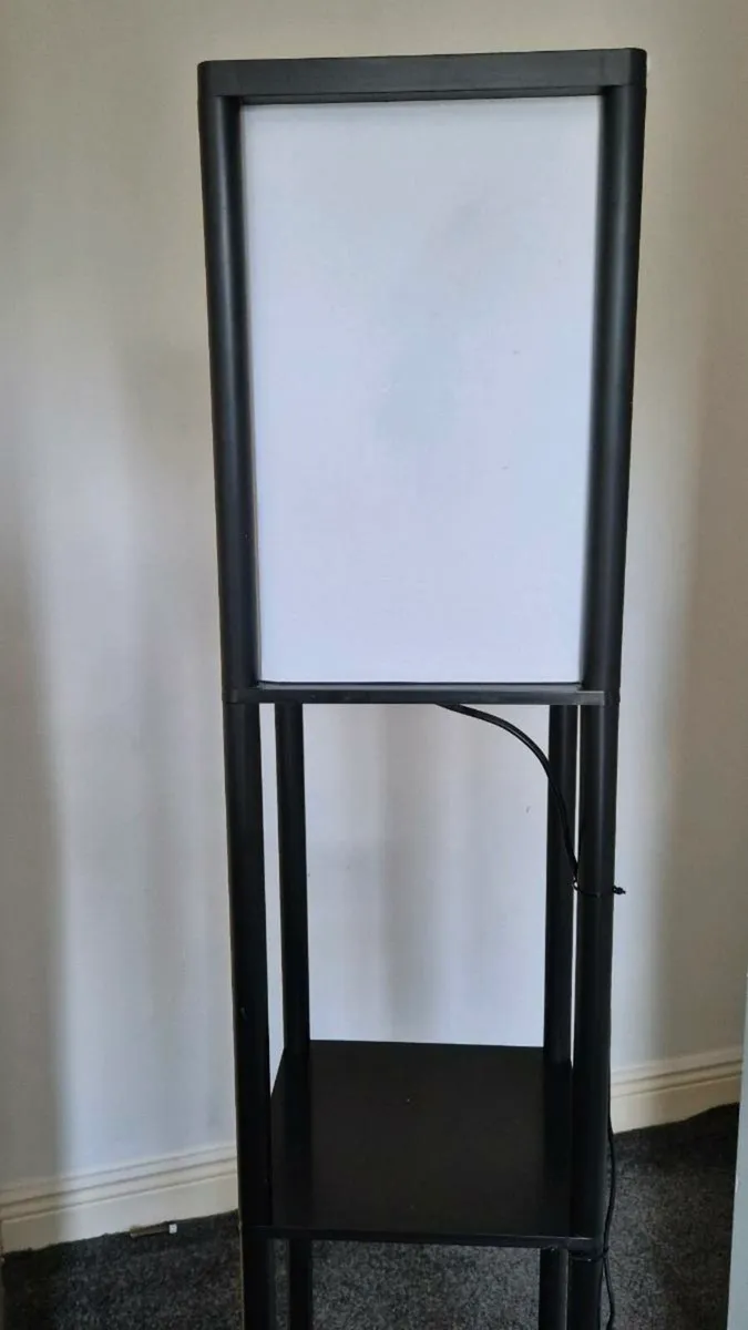 Modern Floor Lamp with Shelves - Image 2