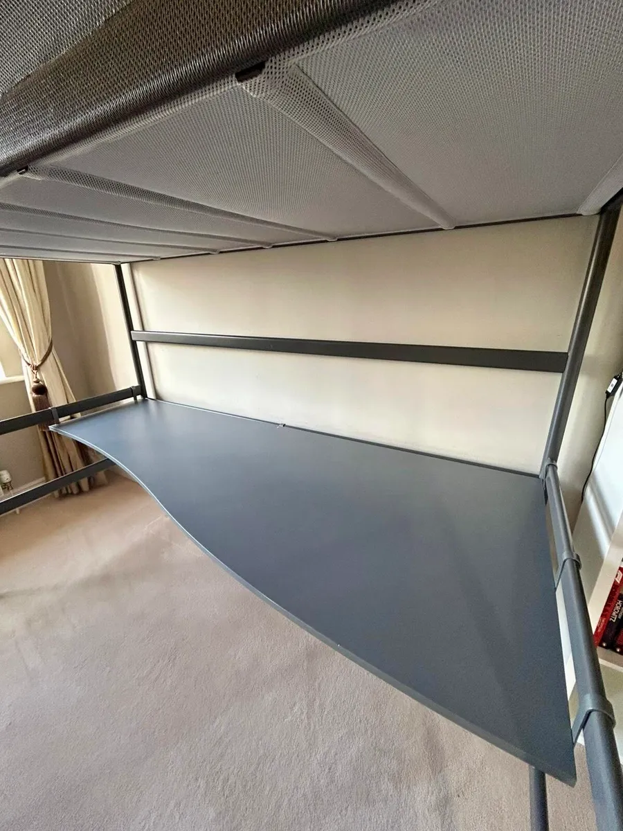 IKEA TUFFING Loft Bed (incl mattress) with Desk - Image 2
