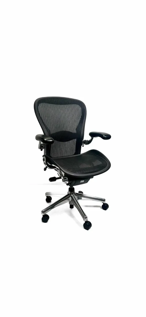 Herman Miller Aeron Chair polished chrome (Size C) - Image 1
