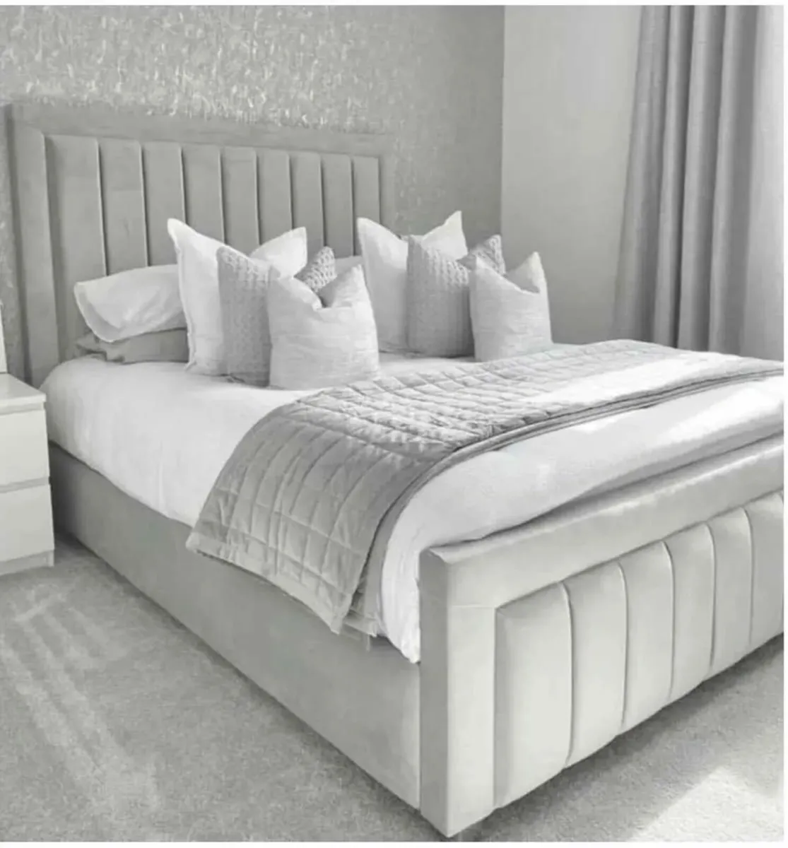 King size Bumper bed frame with Mattress included - Image 1