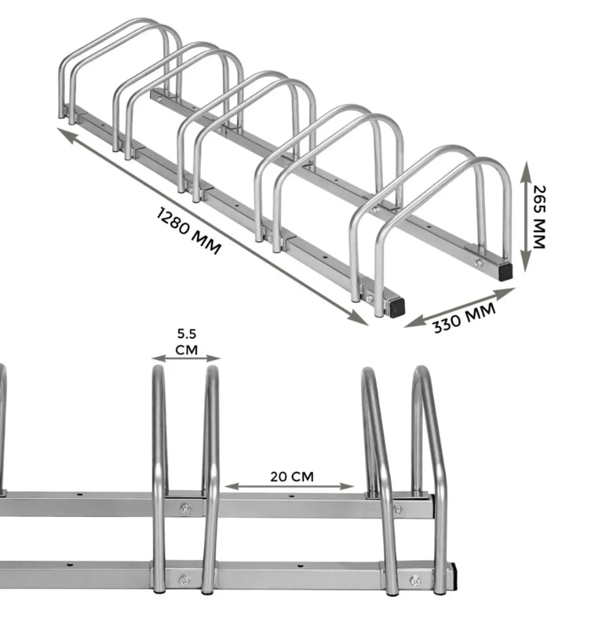 NEW 5 Bike Parking Stand Bicycle Rack - Image 4