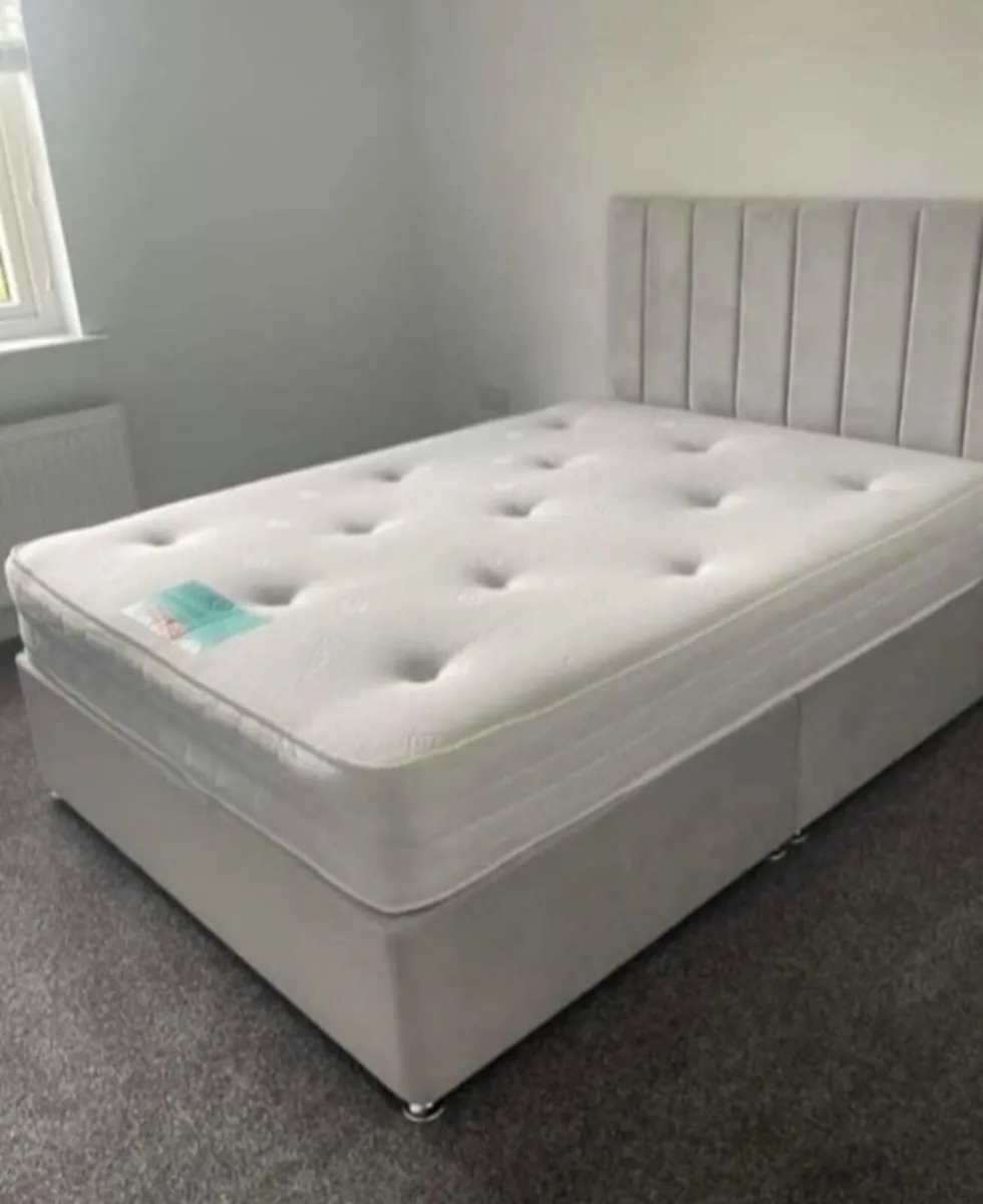Double Divan Bed with Mattress included - Image 3