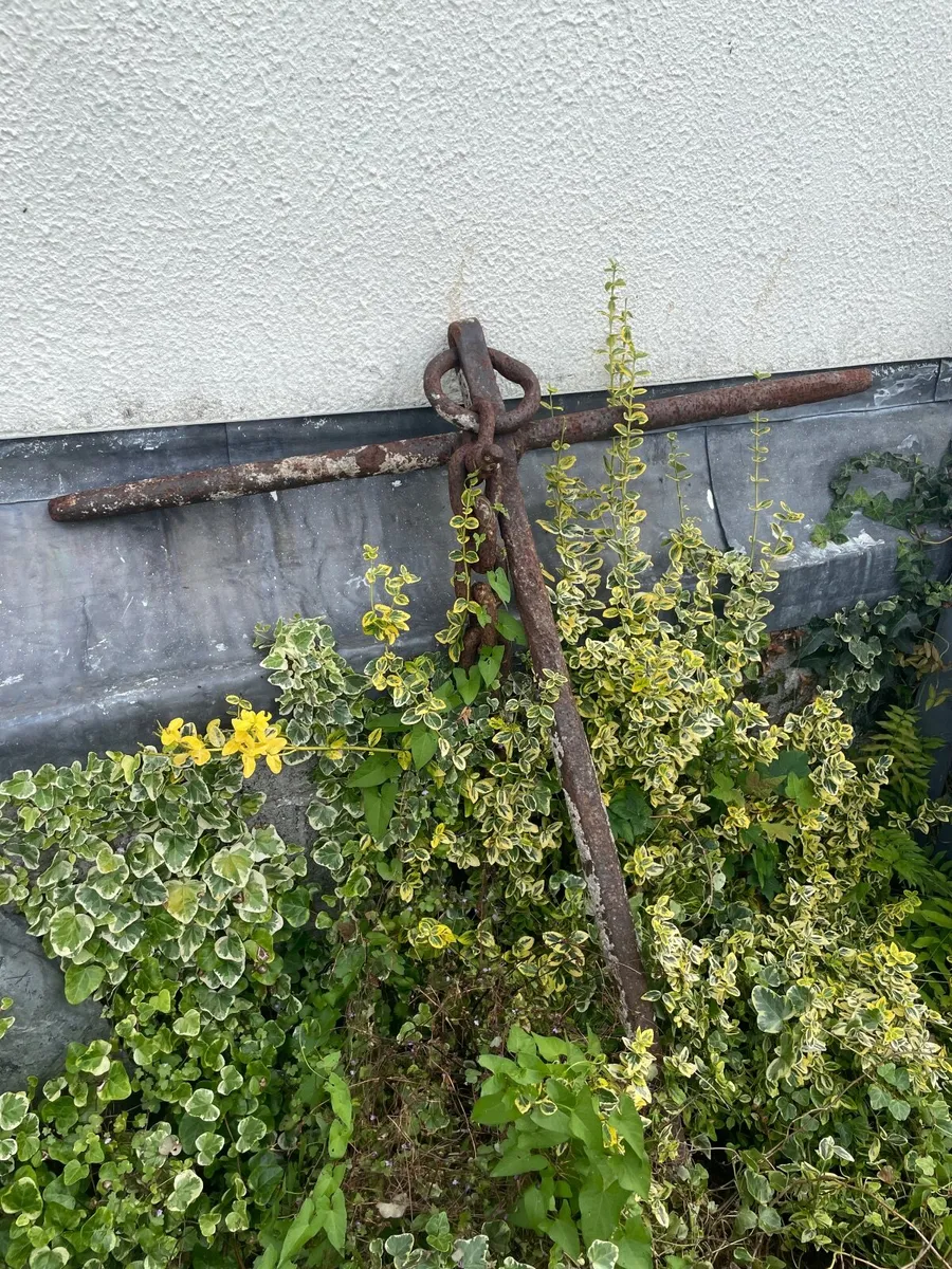Old lighter boat barge anchor - Image 1