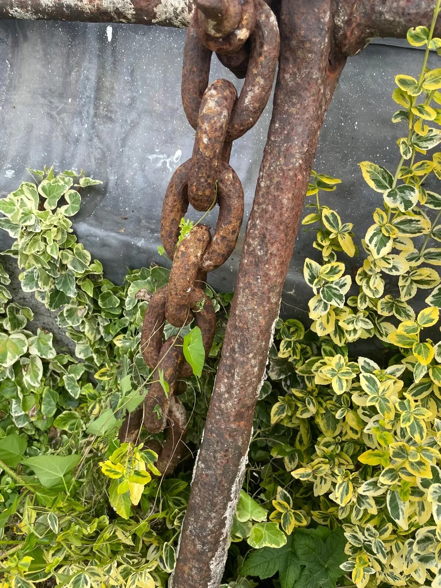 Old lighter boat barge anchor - Image 3