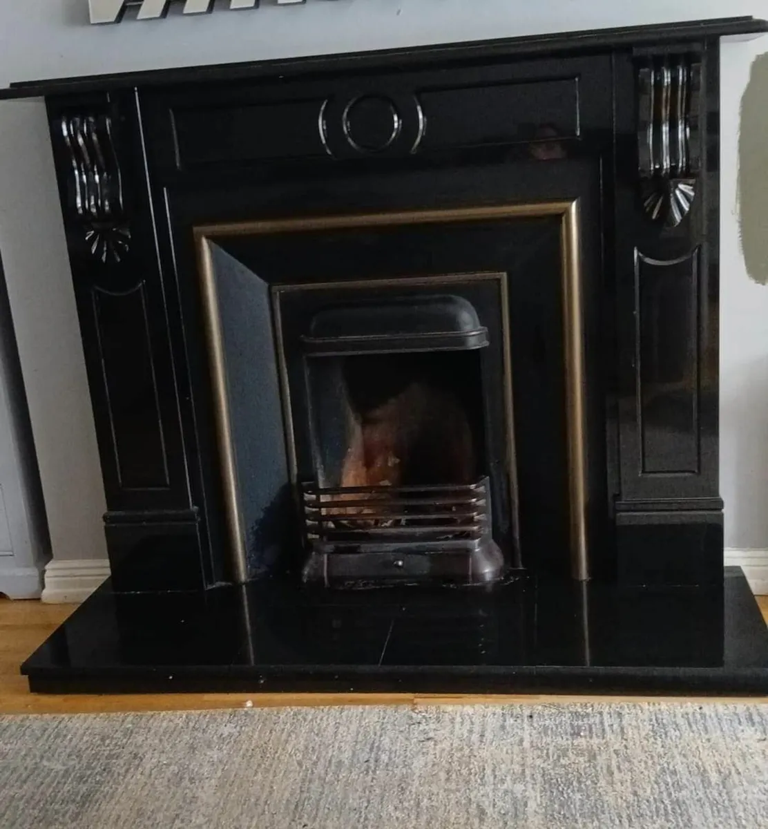 Marble fireplace