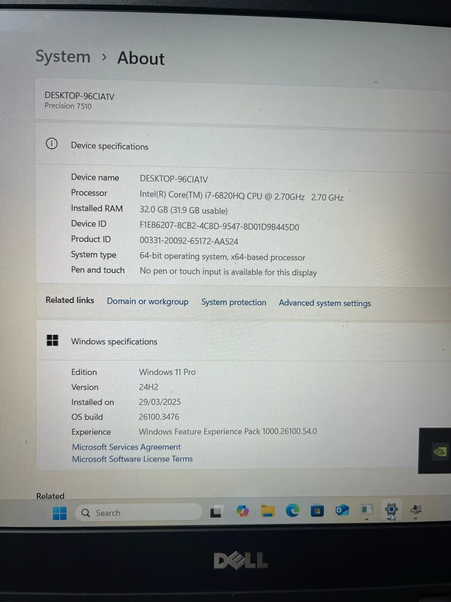 Dell i7 pro 32gb 480ssd 4gb Graphic - Image 4