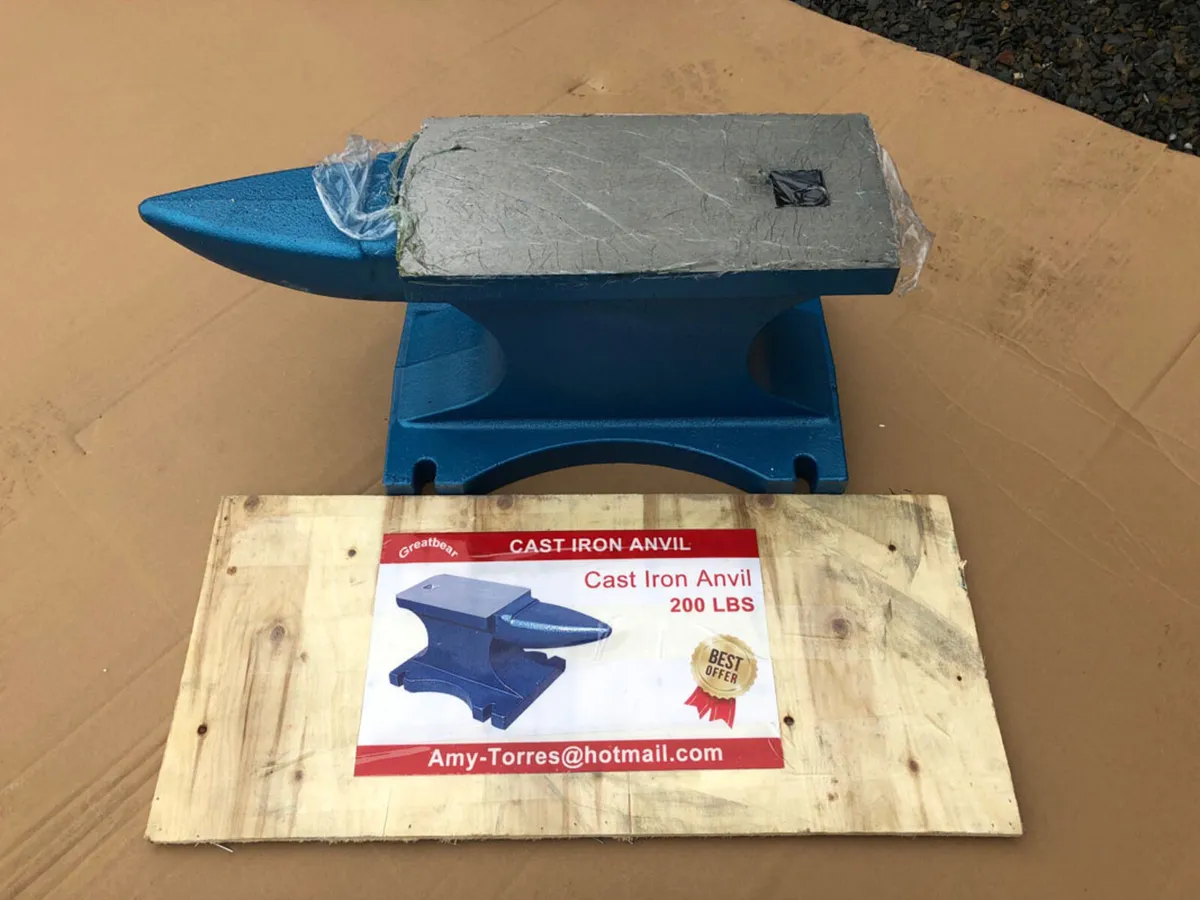 New 200Lbs Cast Iron Anvil **Online Auction** - Image 3