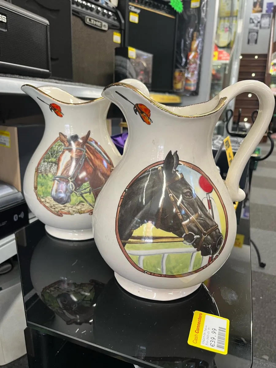 Pair of Staffordshire Ironstone Jugs - Image 1