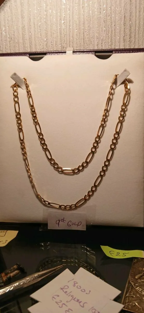 9ct Figaro Chain - Image 2