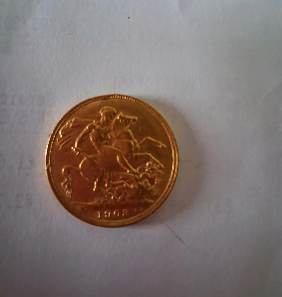 Gold Half Sovereign - Image 1