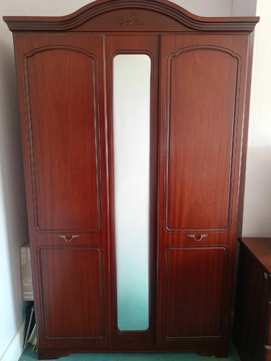 Mahogany Wardrobe & Dressing Table - Image 1
