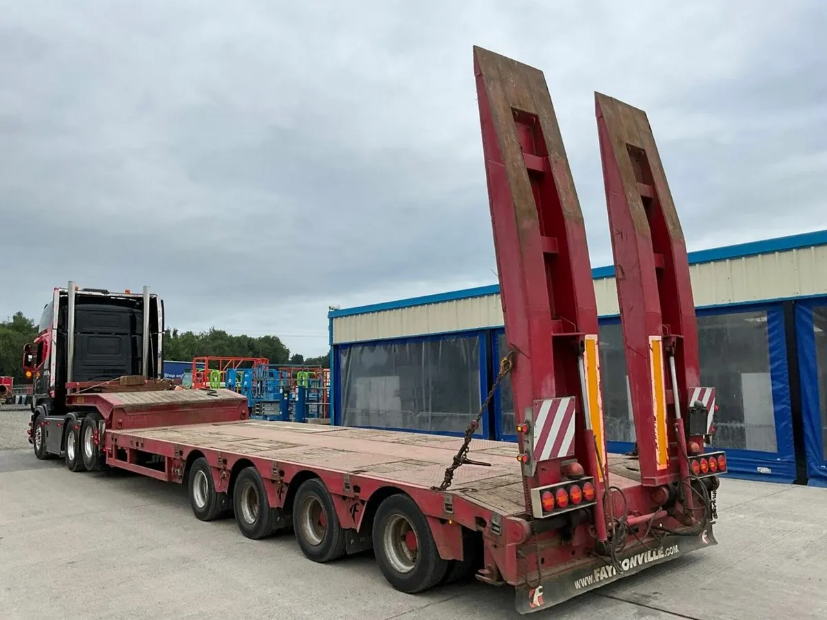 FAYMONVILLE 4 AXLE 40FT EXTENDABLE LOW LOADER - Image 3