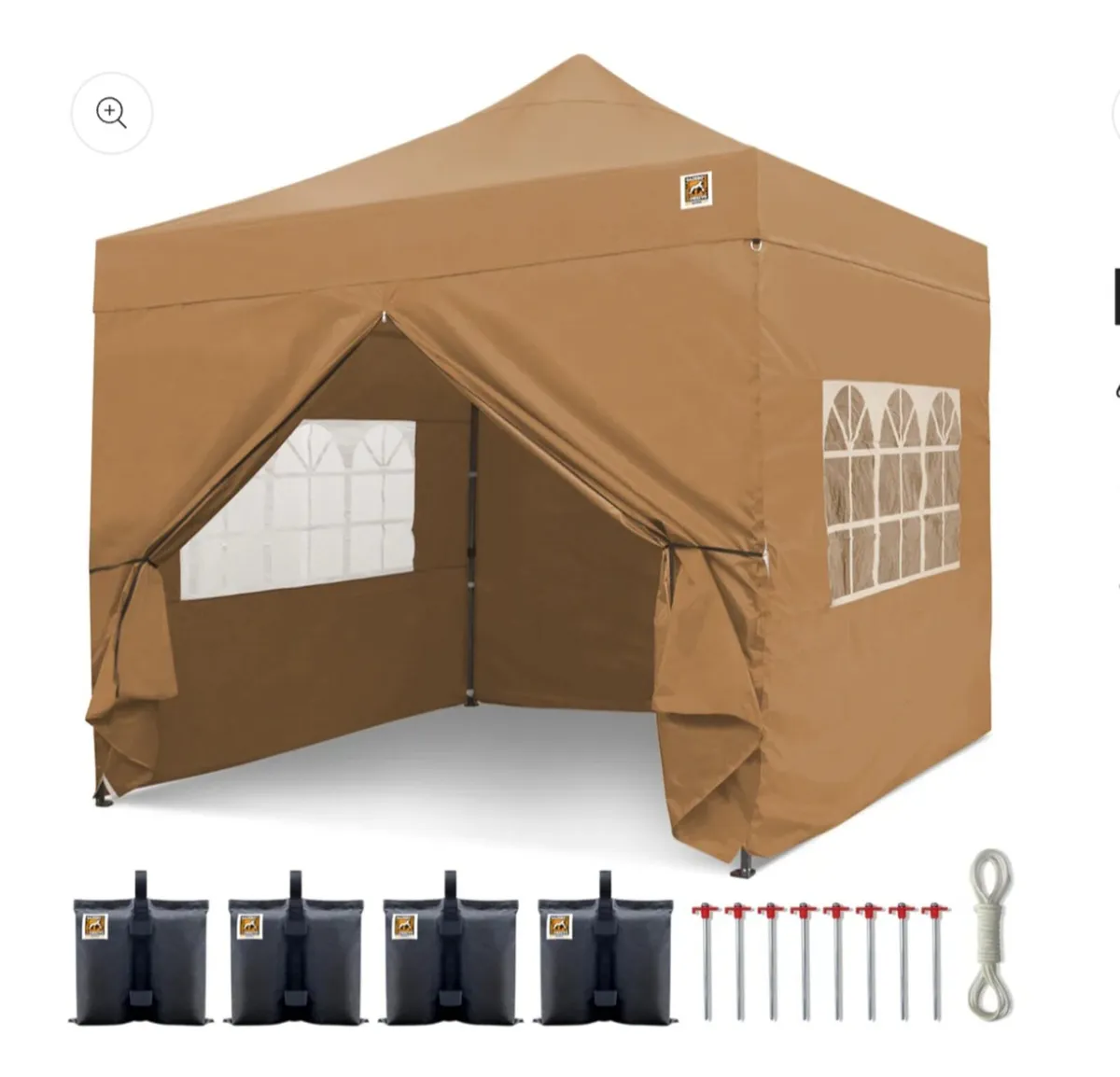 Gorilla Gazebo 3m x 3m Pop-Up Gazebo -  Beige - Image 1