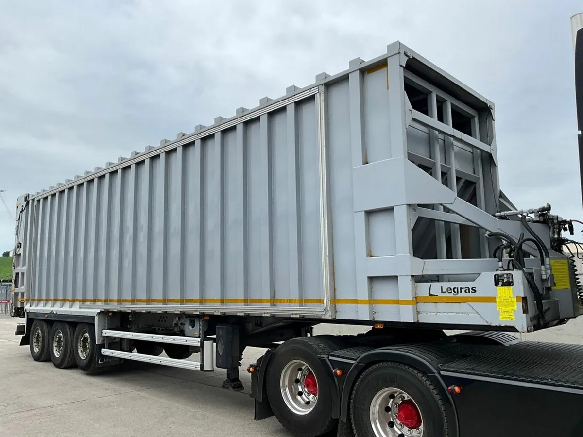 LEGRAS 39 TON TRI AXLE WALKING FLOOR WASTE TRAILER - Image 1