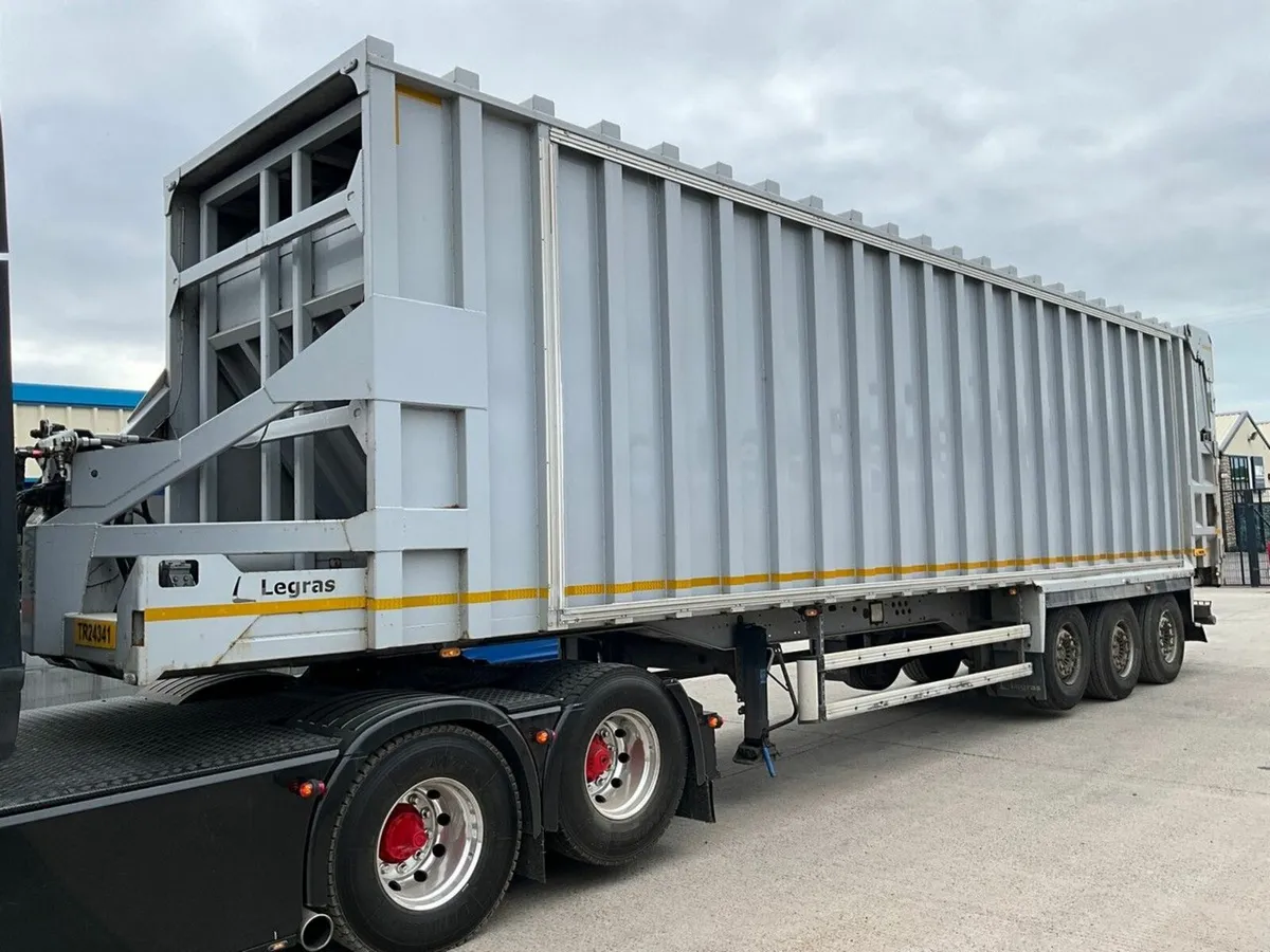 LEGRAS 39 TON TRI AXLE WALKING FLOOR WASTE TRAILER - Image 2