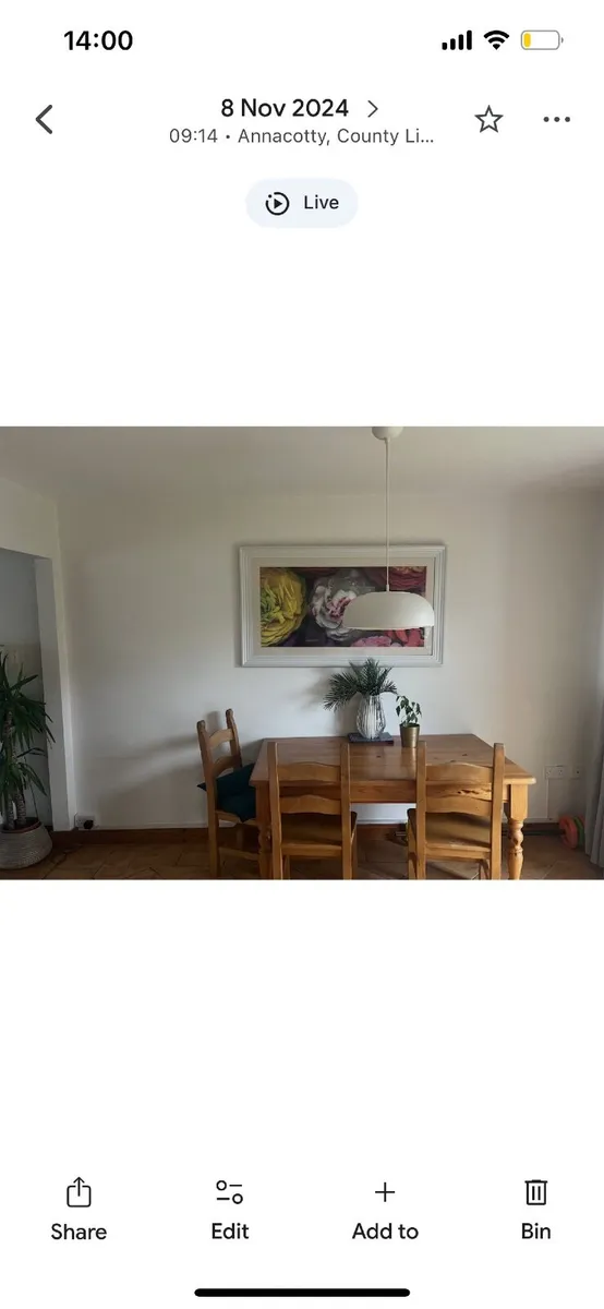 Table and chairs